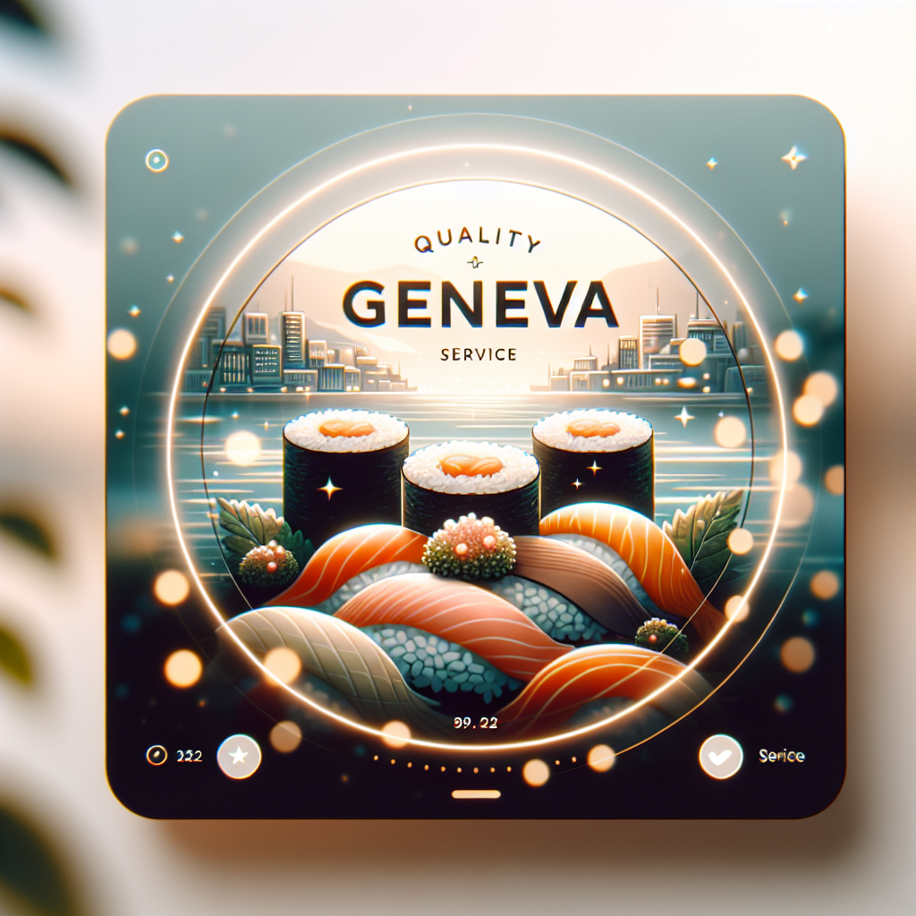 Découvrez le meilleur sushi à Genève alliant qualité et fraîcheur irrésistibles