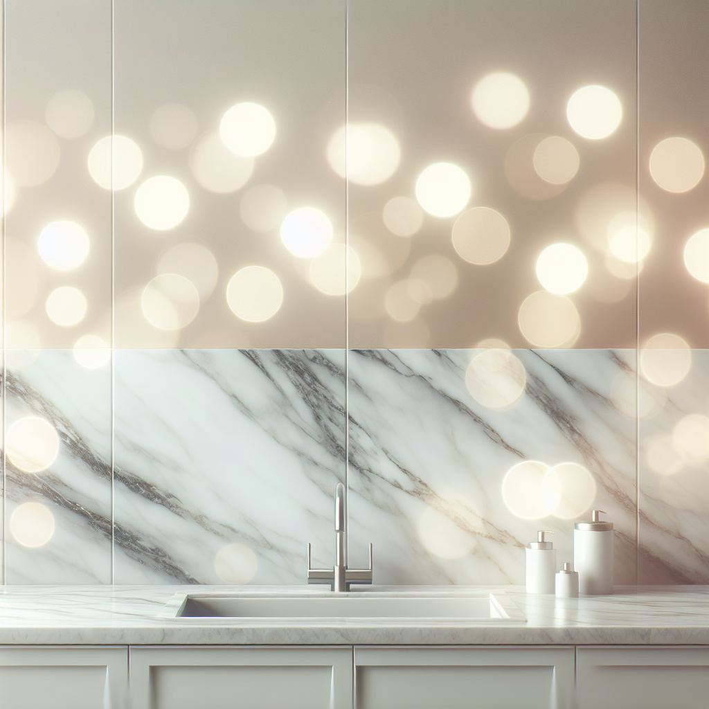 Transformez votre intérieur avec une crédence marbrée au design exceptionnel