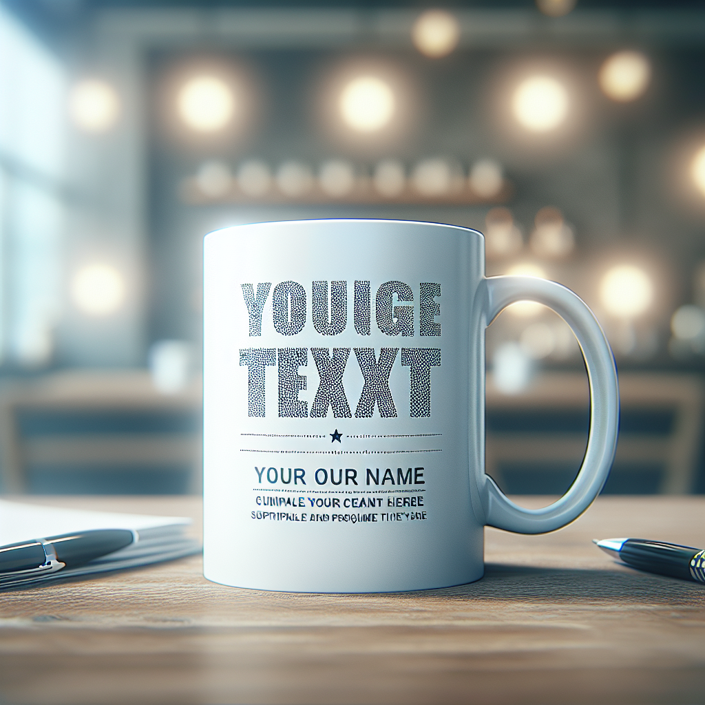 Offrez une touche personnelle avec un texte unique sur votre mug personnalisé